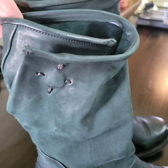 A.S.98 Balsamic Green Leather Boots 37 - Picture 4 of 8